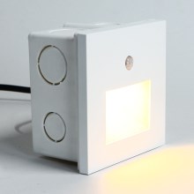 Emithor 70414 - Iluminação de escadas LED com sensor SUNNY LED/1W/230V branco