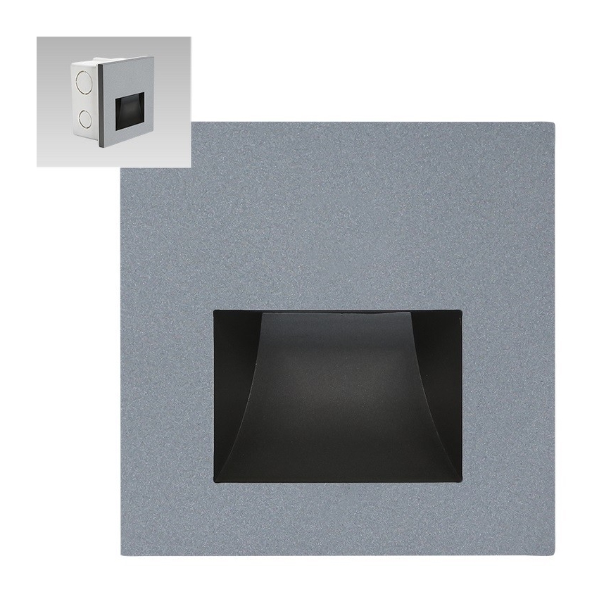 Emithor 70417 - Luminária de escada LED SUNNY LED/1W/230V 4000K cinza