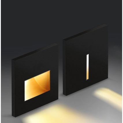 Emithor 70419 - Luminária de escada LED SUNNY LED/1W/230V 4000K preta