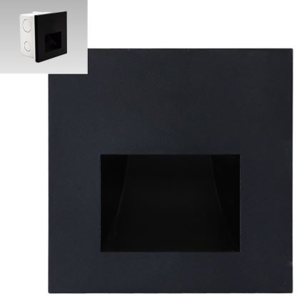 Emithor 70419 - Luminária de escada LED SUNNY LED/1W/230V 4000K preta