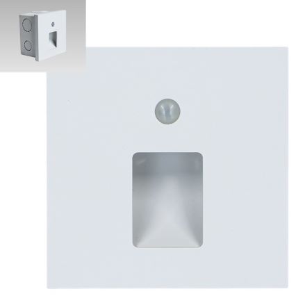 Emithor 70420 - Luminária LED para escadas com sensor VIX LED/1W/230V 4000K branco
