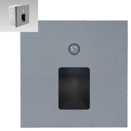 Emithor 70422 - Luminária LED para escadas com sensor VIX LED/1W/230V 4000K cinza