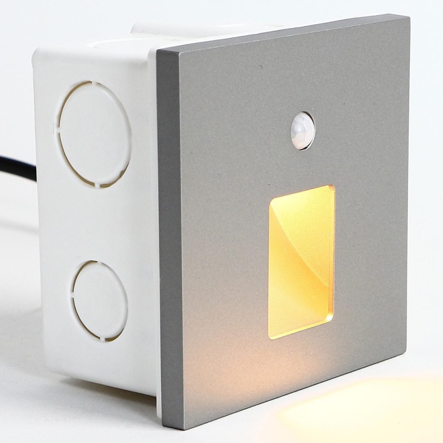 Emithor 70422 - Luminária LED para escadas com sensor VIX LED/1W/230V 4000K cinza