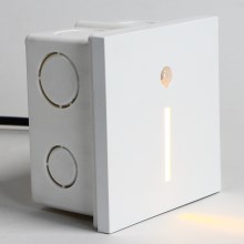 Emithor 70426 - Iluminação de escada LED com sensor LINE LED/1W/230V 4000K branco