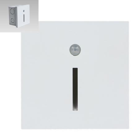 Emithor 70426 - Luminária de escada LED com sensor LINE LED/1W/230V 4000K branco