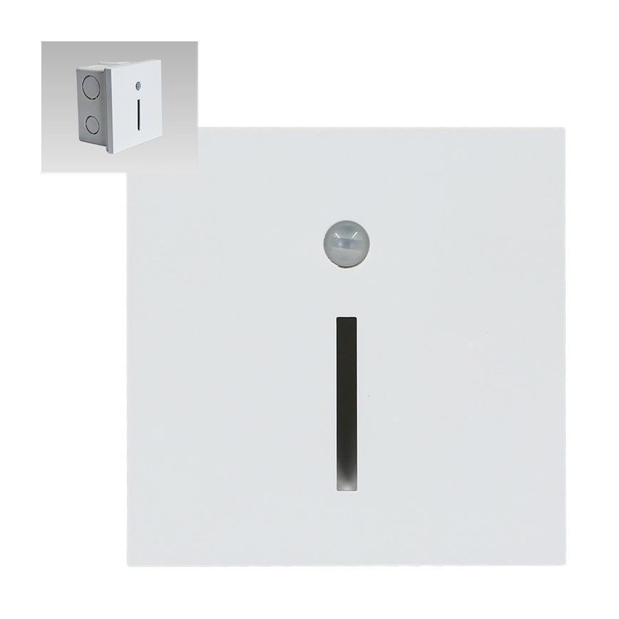 Emithor 70426 - Luminária de escada LED com sensor LINE LED/1W/230V 4000K branco