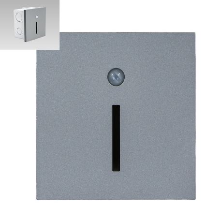Emithor 70428 - Luminária LED para escadas com sensor LINE LED/1W/230V 4000K cinza