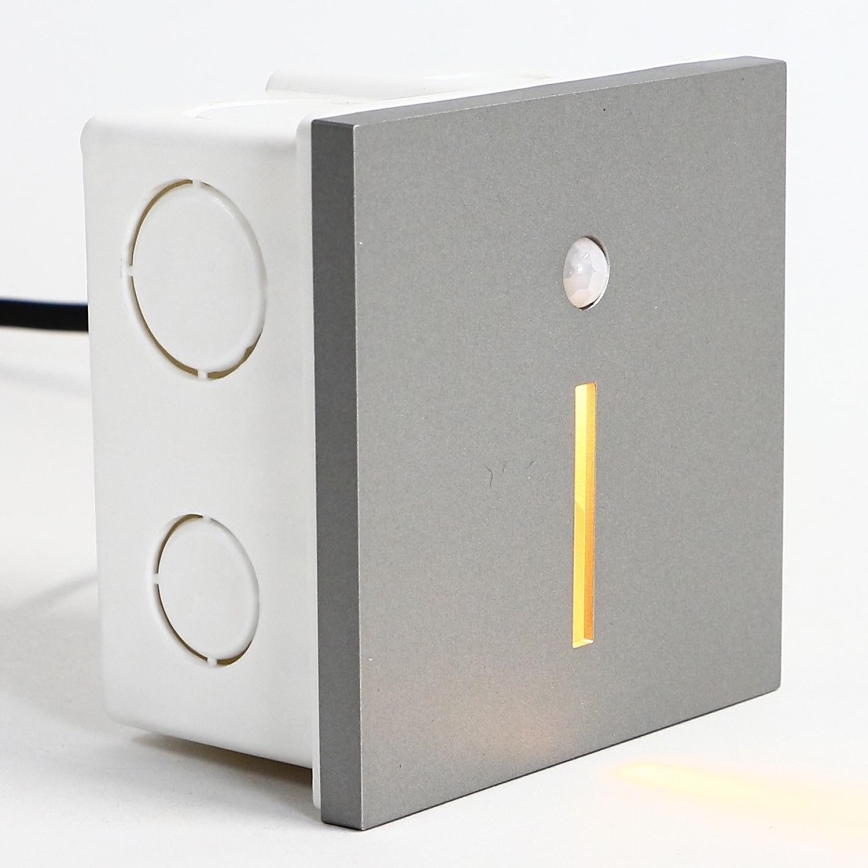 Emithor 70428 - Luminária LED para escadas com sensor LINE LED/1W/230V 4000K cinza