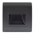 Emithor 70438 - Luminária de Escada LED STEP LIGHT LED/1W/230V 4000K preta