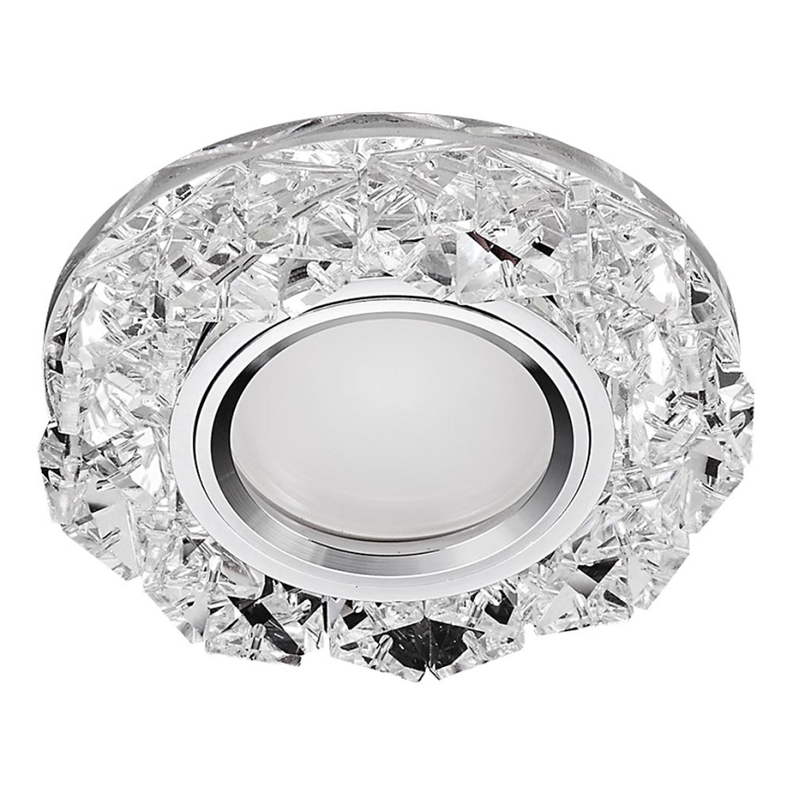 Emithor 71094 - Luminária de embutir LED CRYSTAL FIX 1xGU10/50W + LED/3W STRIPE