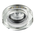 Emithor 71104 - Luminária de embutir LED ELEGANT DOUBLE LIGHT GU10/50W + FITA LED/3W
