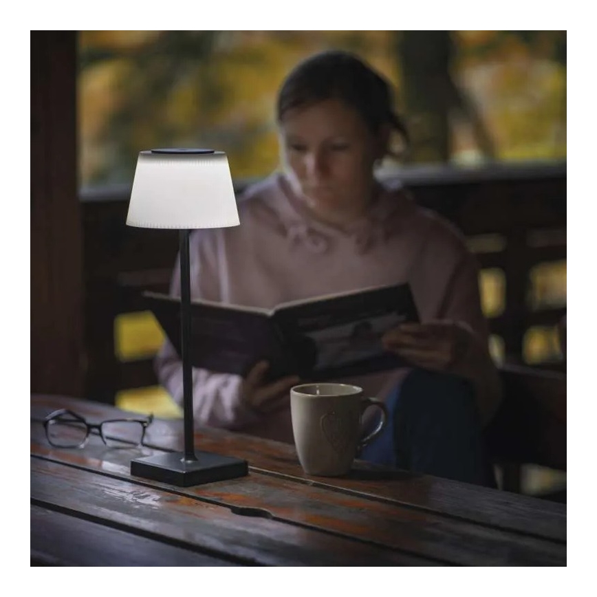 Candeeiro LED recarregável com regulação KATIE LED/4W/10V 1800mAh IP44 preto