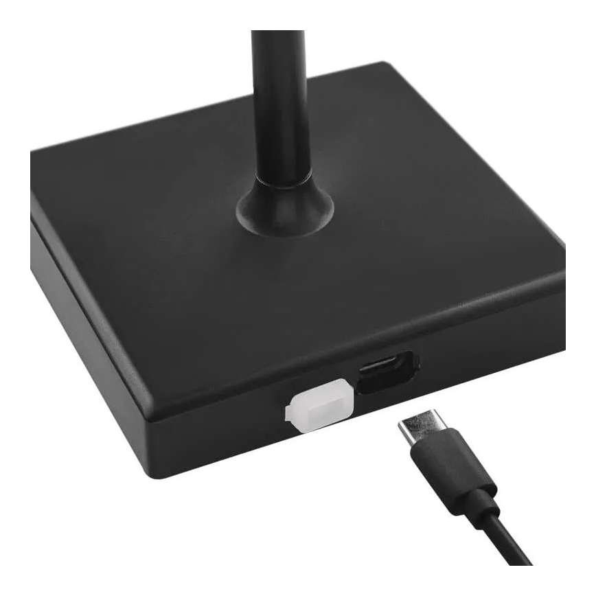 Candeeiro LED recarregável com regulação KATIE LED/4W/10V 1800mAh IP44 preto