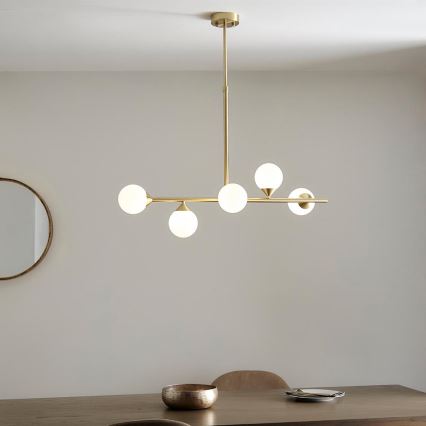 Endon 101347 - Lustre de haste OTIS 5xG9/3W/230V dourado