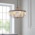 Endon 102505 - Lustre com corrente 6xE14/6W/230V Ø 55 cm latão