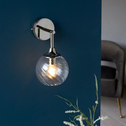 Endon 104052 - Aplique de parede ALLEGRA 1xE14/7W/230V, acabamento cromado brilhante