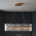 Endon 104082 - Lustre LED dimerizável suspenso por cabo ADRIEL LED/47W/230V 3000K dourado/transparente
