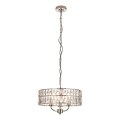 Endon 104466 - Candeeiro suspenso CLIFTON 3xE14/6W/230V cromado brilhante/transparente diâmetro 38,5 cm