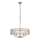 Endon 104467 - Candeeiro suspenso CLIFTON 5xE14/6W/230V cromado brilhante/transparente diâmetro 50,5 cm
