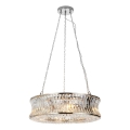 Endon 104528 - Lustre suspenso por corrente 6xE14/6W/230V cromado brilhante
