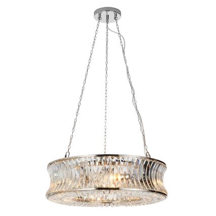 Endon 104528 - Lustre suspenso por corrente 6xE14/6W/230V cromado brilhante