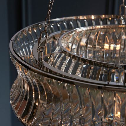 Endon 104528 - Lustre suspenso por corrente 6xE14/6W/230V cromado brilhante