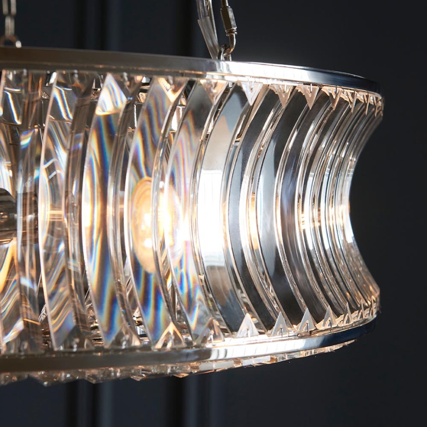 Endon 104528 - Lustre suspenso por corrente 6xE14/6W/230V cromado brilhante