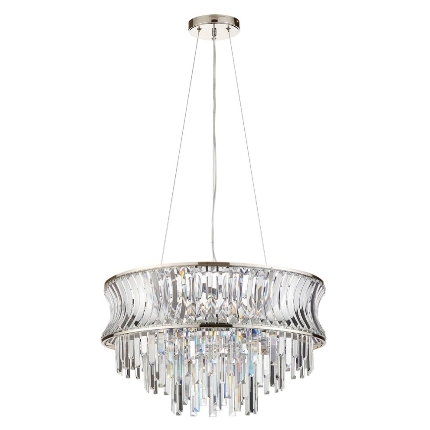 Endon 104530 - Lustre suspenso por corrente, 9xE14/6W/230V, cromado brilhante