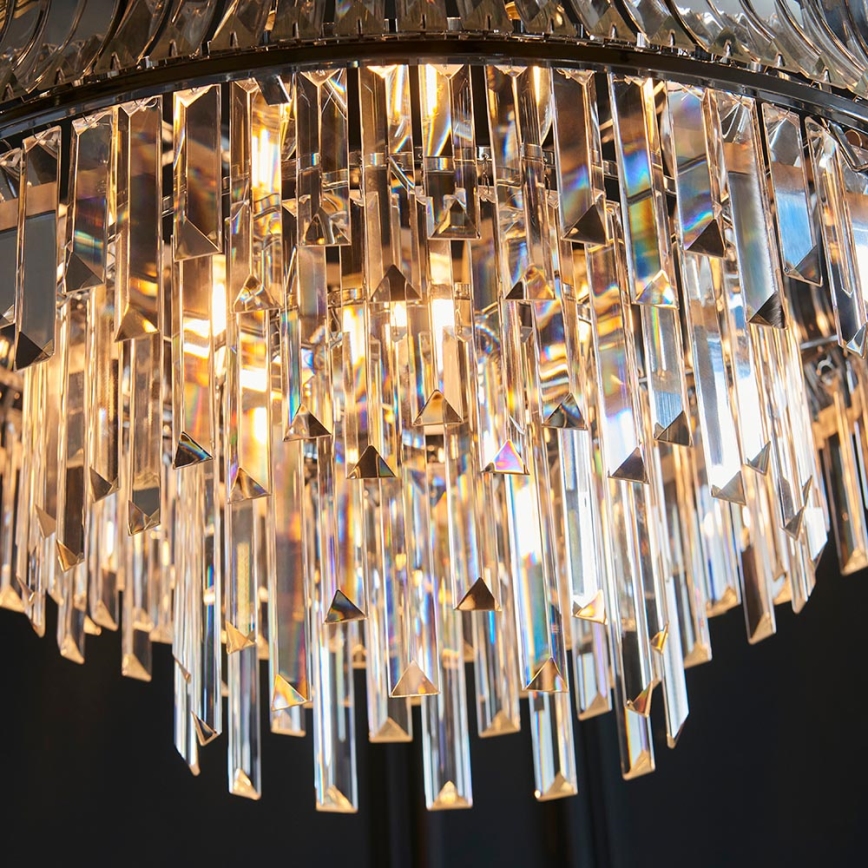 Endon 104530 - Lustre suspenso por corrente, 9xE14/6W/230V, cromado brilhante