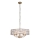 Endon 106244 - Lustre suspenso por corrente CLIFTON 5xE14/6W/230V latão/vidro transparente