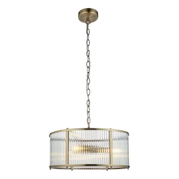 Endon 106282 - Lustre com corrente RIDGETON 3xE14/6W/230V latão