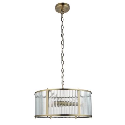 Endon 106282 - Lustre com corrente RIDGETON 3xE14/6W/230V latão