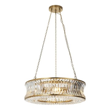 Endon 106811 - Lustre pendente com corrente 6xE14/6W/230V dourado