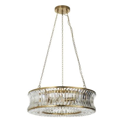 Endon 106811 - Lustre pendente com corrente 6xE14/6W/230V dourado