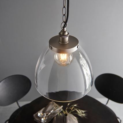 Endon 106896 - Lustre suspenso por corrente HANSEN 1xE27/10W/230V cromo mate