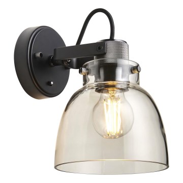 Endon 107011 - Aplique de parede com foco URBAN 1xE27/10W/230V preto/fumê