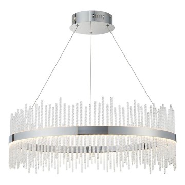 Endon 107108 - Lustre LED suspenso por cabo LED/56W/230V 3000K, cromado brilhante