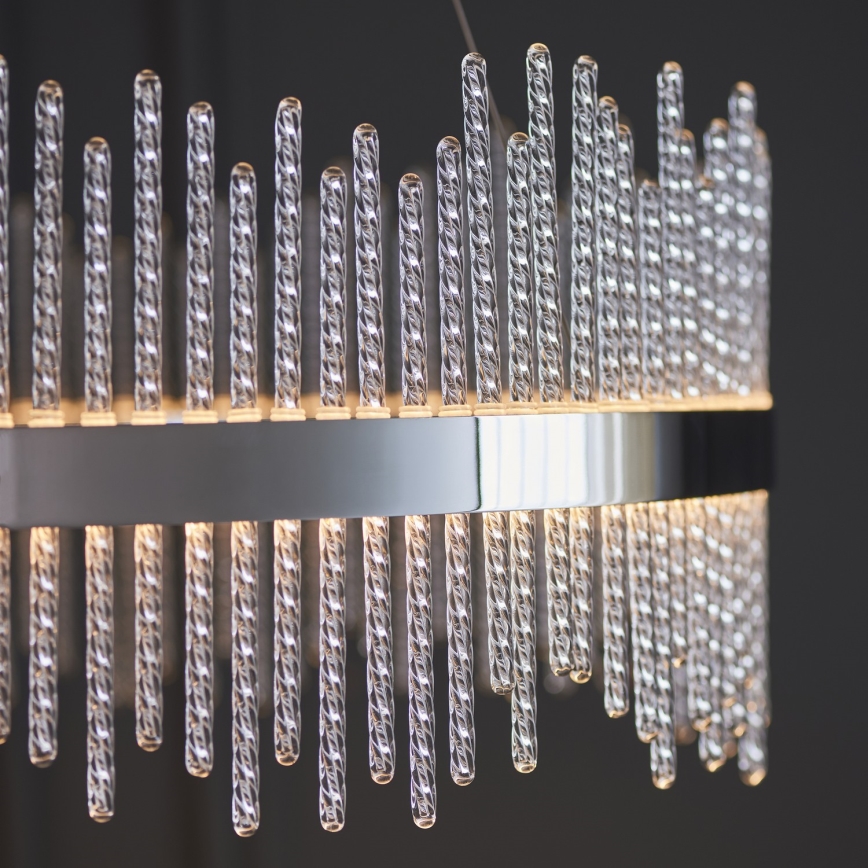 Endon 107108 - Lustre LED suspenso por cabo LED/56W/230V 3000K, cromado brilhante