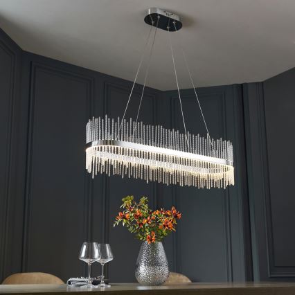 Endon 107109 - Lustre LED suspenso por cabo LED/47W/230V 3000K cromado brilhante