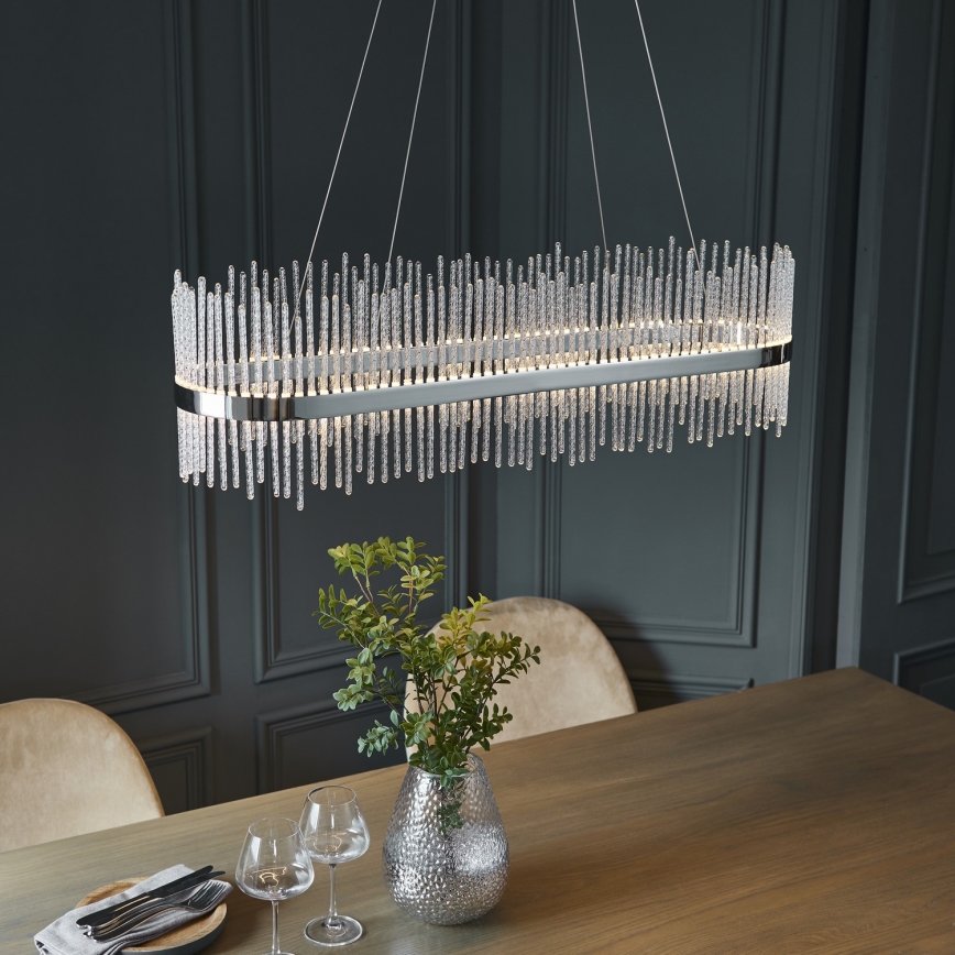 Endon 107109 - Lustre LED suspenso por cabo LED/47W/230V 3000K cromado brilhante