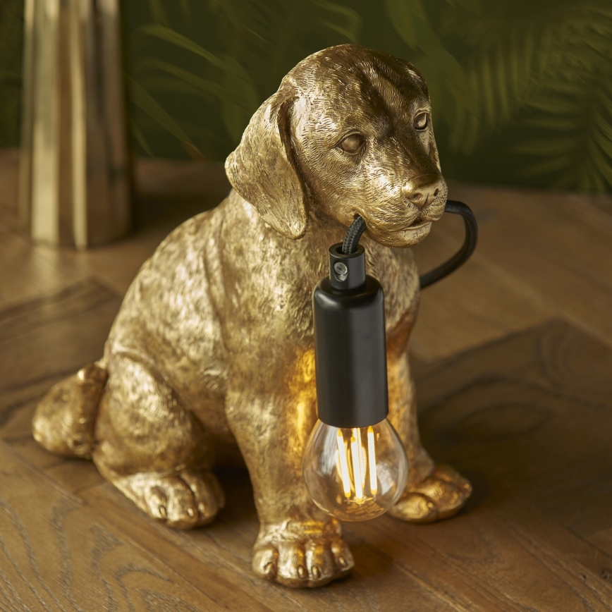Endon 107364 - Candeeiro de mesa PUPPY 1xE14/7W/230V dourado