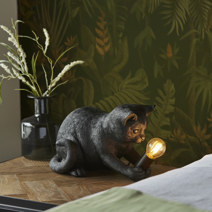 Endon 107390 - Candeeiro de mesa KITTEN 1xE14/7W/230V preto