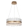 Endon 107671 - Candeeiro suspenso LED com regulação ADRIEL LED/41W/230V 3000K diâmetro 51 cm dourado/transparente
