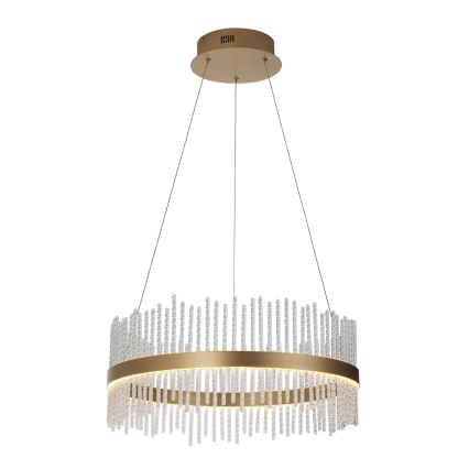 Endon 107671 - Candeeiro suspenso LED com regulação ADRIEL LED/41W/230V 3000K diâmetro 51 cm dourado/transparente