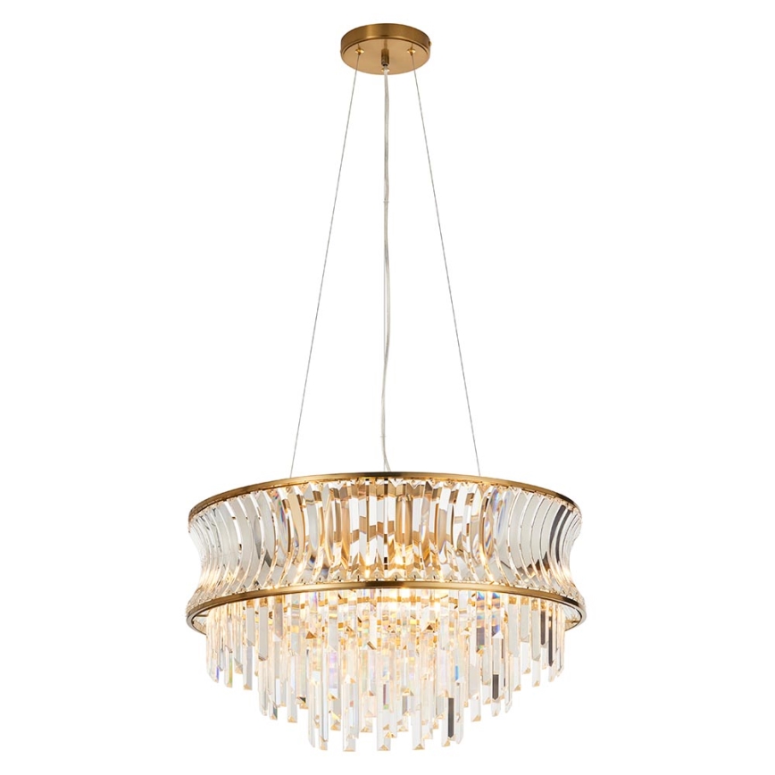 Endon 107785 - Lustre suspenso em cabo 9xE14/6W/230V dourado