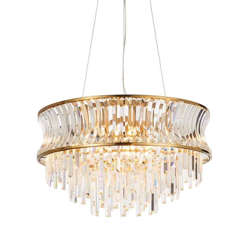 Endon 107785 - Lustre suspenso em cabo 9xE14/6W/230V dourado