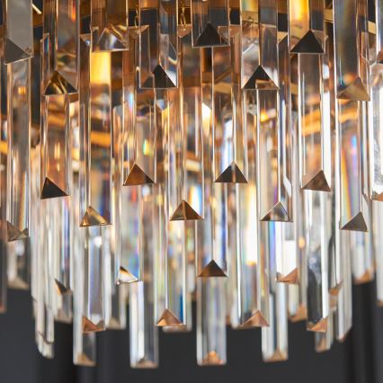 Endon 107785 - Lustre suspenso em cabo 9xE14/6W/230V dourado