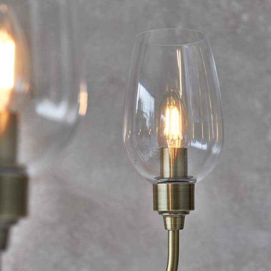 Endon 107791 - Lustre suspenso por corrente 6xE14/6W/230V latão