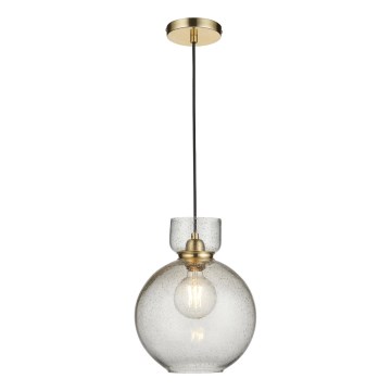 Endon 107948 - Lustre suspenso por cabo 1xE27/10W/230V dourado/cinzento fumado