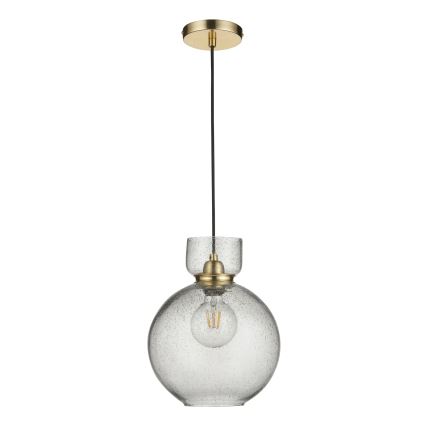 Endon 107948 - Lustre suspenso por cabo 1xE27/10W/230V dourado/cinzento fumado